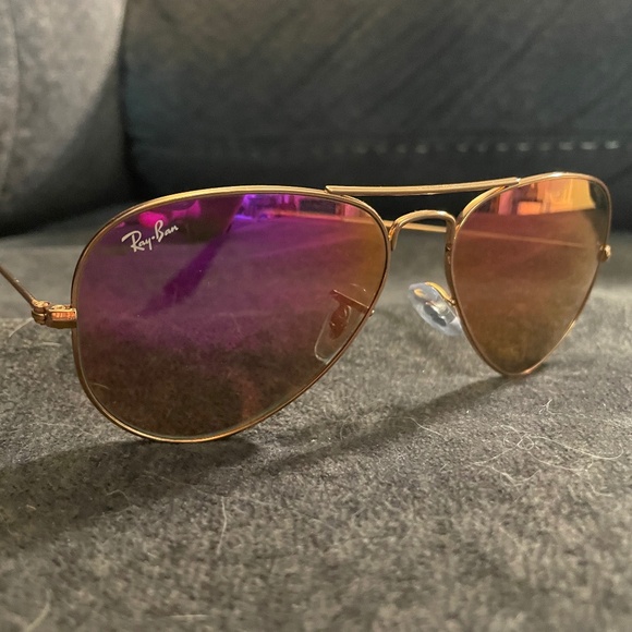 Possibly used Ray-ban pink iridescent shine